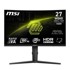 MSI Monitor MAG 275CQPFDE, 27", 2560 x 1440, 180 Hz, zakrivljeni, VA, crna